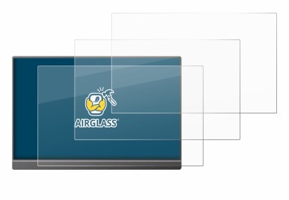 Abbildung des Geräts Arzopa Z1C 16.1" mit einer Vielzahl des Displayschutzes.