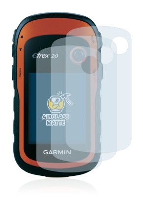 Imagen del dispositivo Garmin eTrex 20 con una amplia variedad de protectores de pantalla.