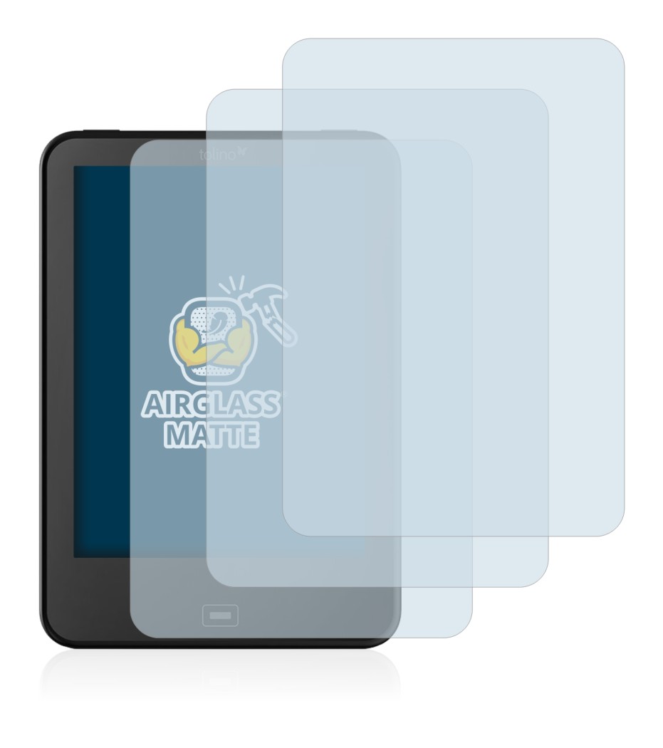 Immagine del dispositivo Tolino Vision 4 HD con un'ampia varietà di protezioni per lo schermo.