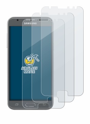 Image of the device Samsung Galaxy J3 2017 with a wide variety of screen protectors.