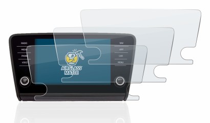 Immagine del dispositivo Skoda Octavia 2017 Infotainment System con un'ampia varietà di protezioni per lo schermo.