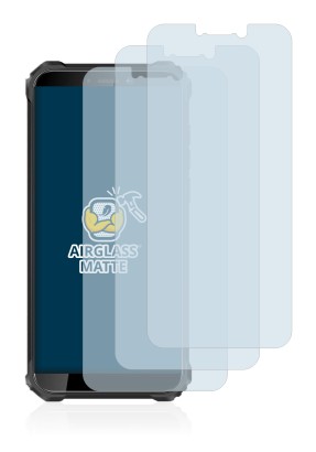 Image of the device Oukitel WP5 Pro with a wide variety of screen protectors.