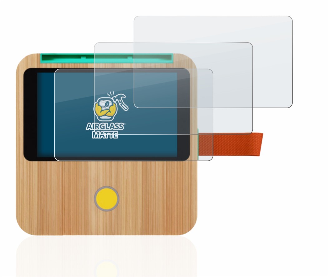 Image of the device tigerbox Touch with a wide variety of screen protectors.