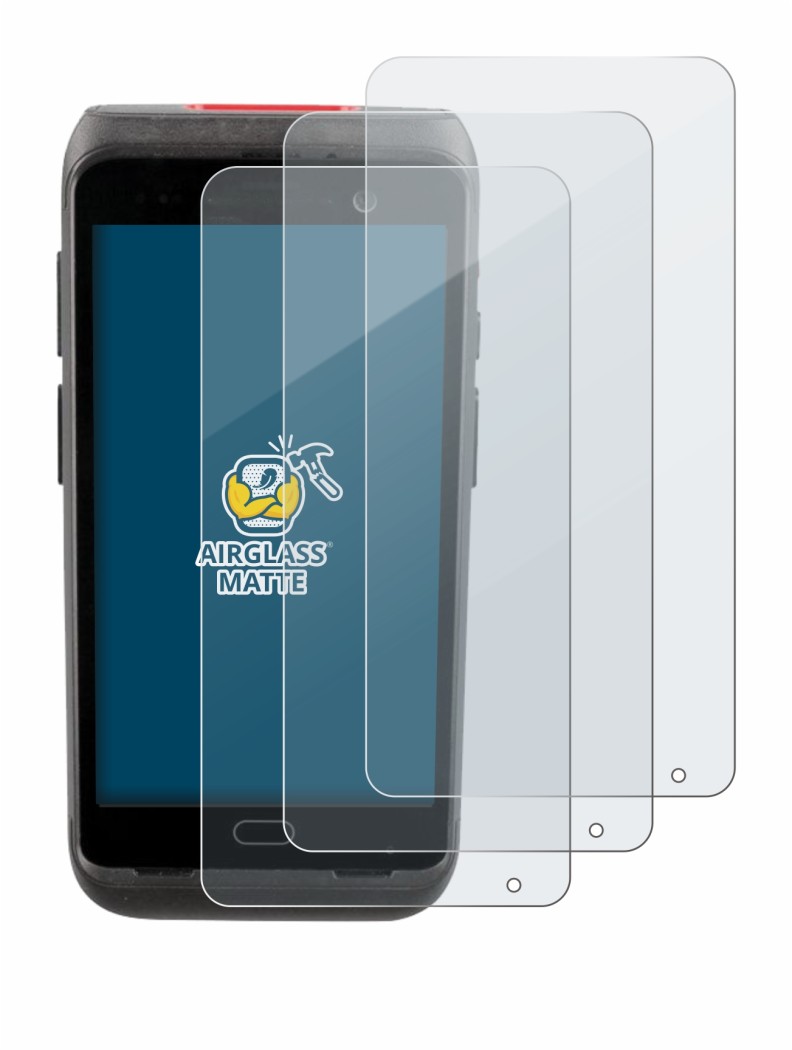 Abbildung des Geräts Honeywell CT40 XP mit einer Vielzahl des Displayschutzes.