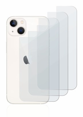 Abbildung des Geräts Apple iPhone 13 (Rückseite) mit einer Vielzahl des Displayschutzes.