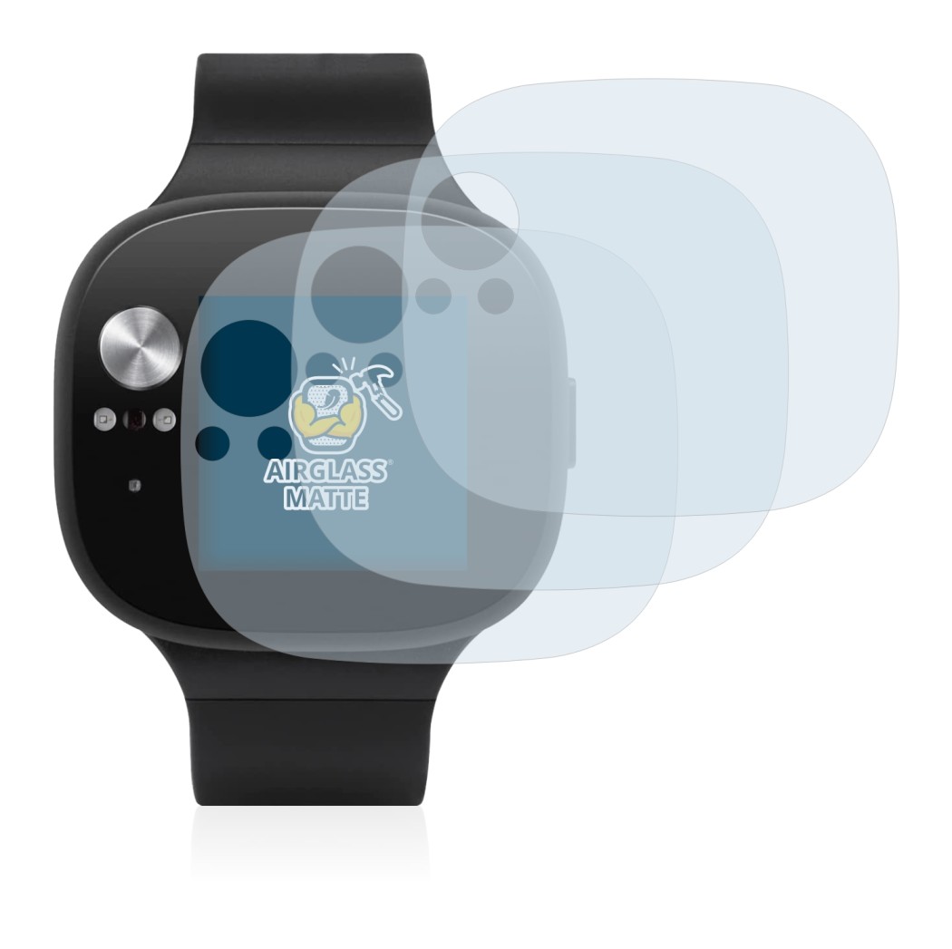 Immagine del dispositivo ASUS Vivowatch BP con un'ampia varietà di protezioni per lo schermo.