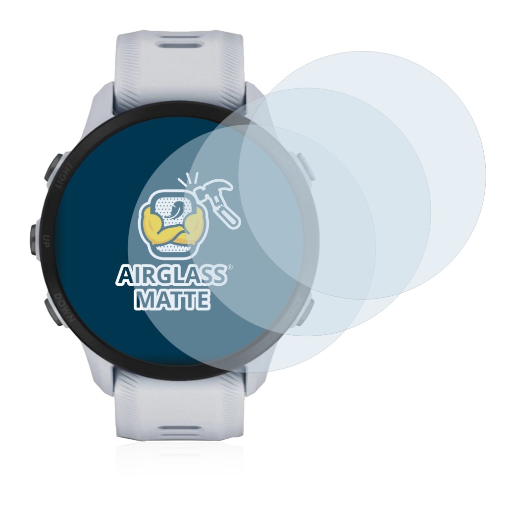 Image of the device Garmin Forerunner 955 Solar with a wide variety of screen protectors.