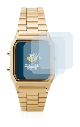 Immagine del dispositivo Casio AQ-230GA con un'ampia varietà di protezioni per lo schermo.