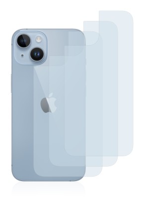 Image de l'appareil Apple iPhone 14 (Arrière) avec une grande variété de protections d'écran.