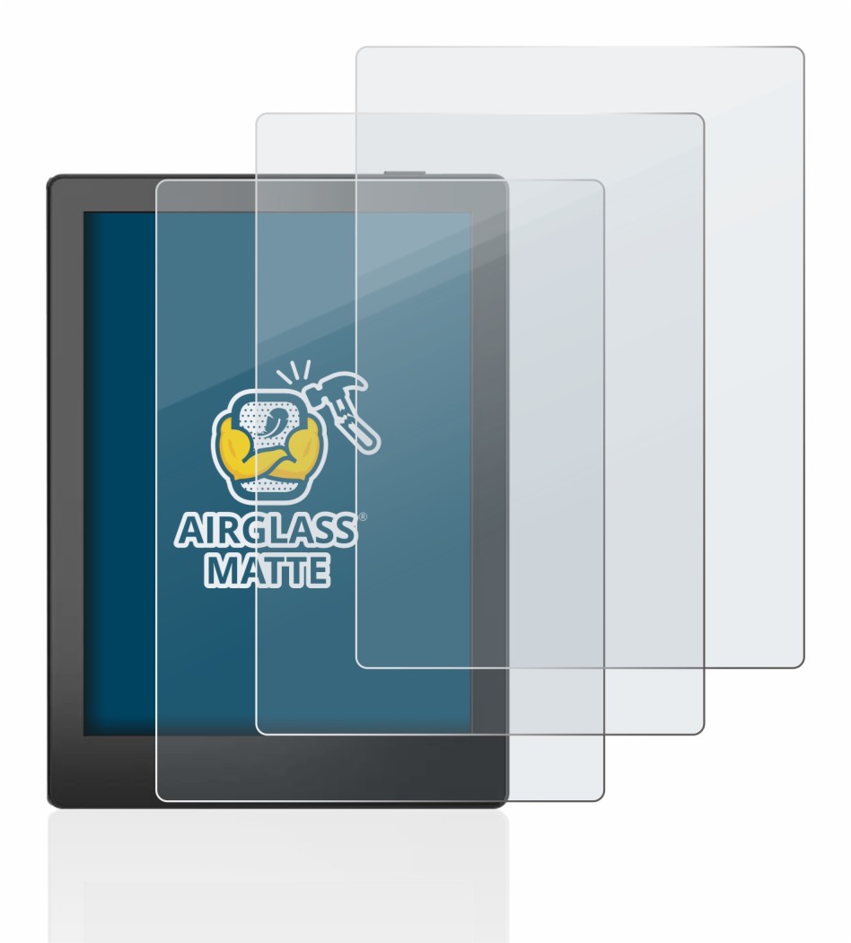 Abbildung des Geräts Boox Poke 5 mit einer Vielzahl des Displayschutzes.