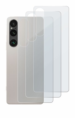 Image of the device Sony Xperia 1 V (Back) with a wide variety of screen protectors.