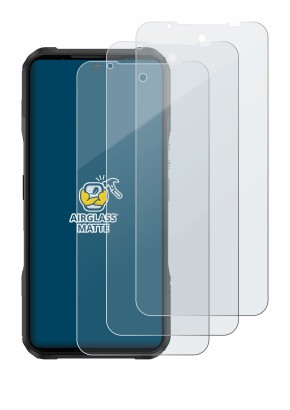 Immagine del dispositivo Doogee V20 Pro con un'ampia varietà di protezioni per lo schermo.
