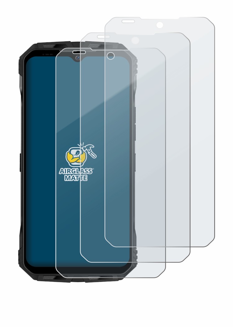 Imagen del dispositivo Doogee V30T con una amplia variedad de protectores de pantalla.