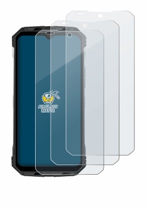 Abbildung des Geräts Doogee S110 mit einer Vielzahl des Displayschutzes.