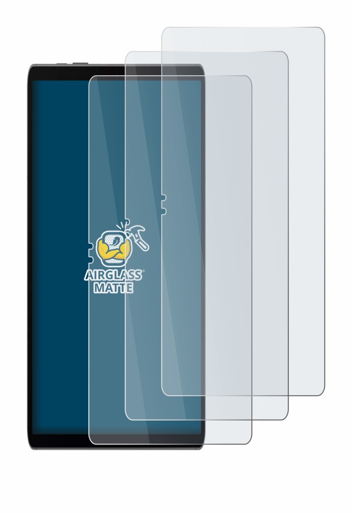 Image de l'appareil Samsung Galaxy Tab S9 FE avec une grande variété de protections d'écran.