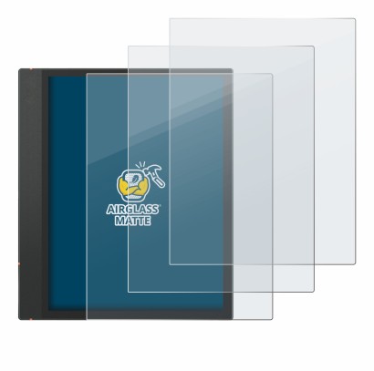Immagine del dispositivo Boox Note Air 3 C con un'ampia varietà di protezioni per lo schermo.