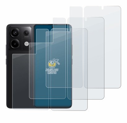 Imagen del dispositivo Xiaomi Redmi Note 13 Pro 5G (Frontal+Trasero) con una amplia variedad de protectores de pantalla.