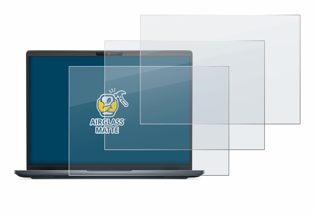 Abbildung des Geräts Dell Latitude 7450 Laptop mit einer Vielzahl des Displayschutzes.