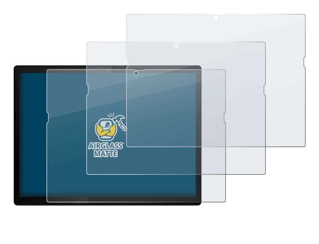 Abbildung des Geräts Lenovo ThinkPad X12 Detachable Gen 2 mit einer Vielzahl des Displayschutzes.