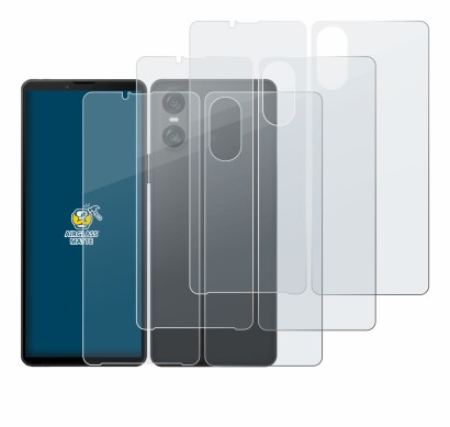 Image of the device Sony Xperia 10 VI (Front+Back) with a wide variety of screen protectors.