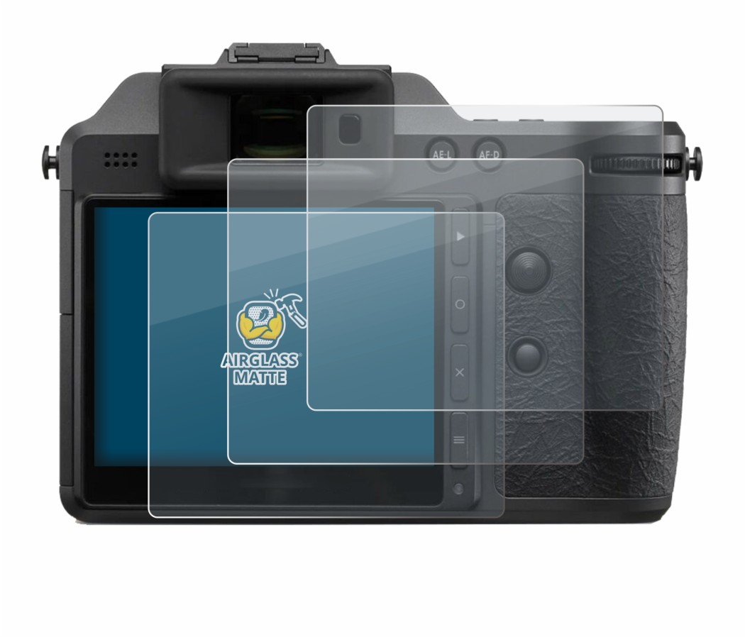 Image of the device Hasselblad X2D II 100C with a wide variety of screen protectors.