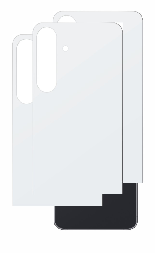 Immagine del dispositivo Samsung Galaxy S25 FE (Posteriore) con un'ampia varietà di protezioni per lo schermo.