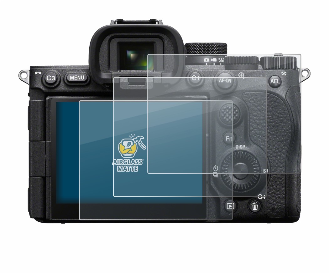 Image of the device Sony Alpha 7 V (ILCE-7M5) with a wide variety of screen protectors.