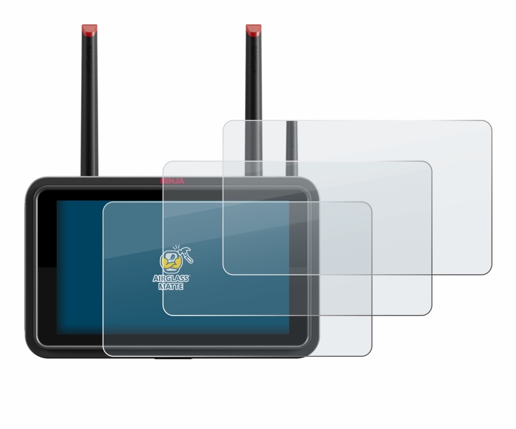 Abbildung des Geräts Atomos Ninja TX mit einer Vielzahl des Displayschutzes.