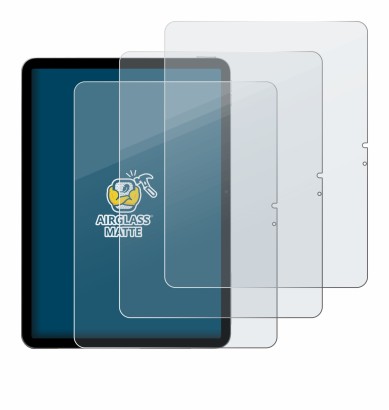 Immagine del dispositivo Apple iPad Air 13" M4 2026 (ritratto) con un'ampia varietà di protezioni per lo schermo.