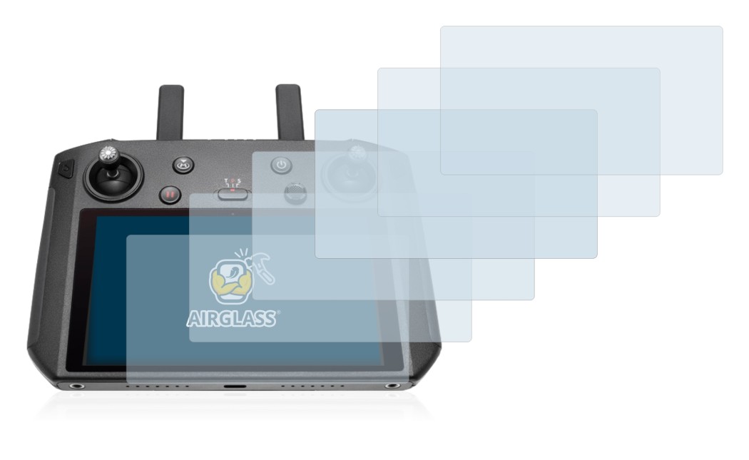 Image of the device DJI Smart Controller with a wide variety of screen protectors.