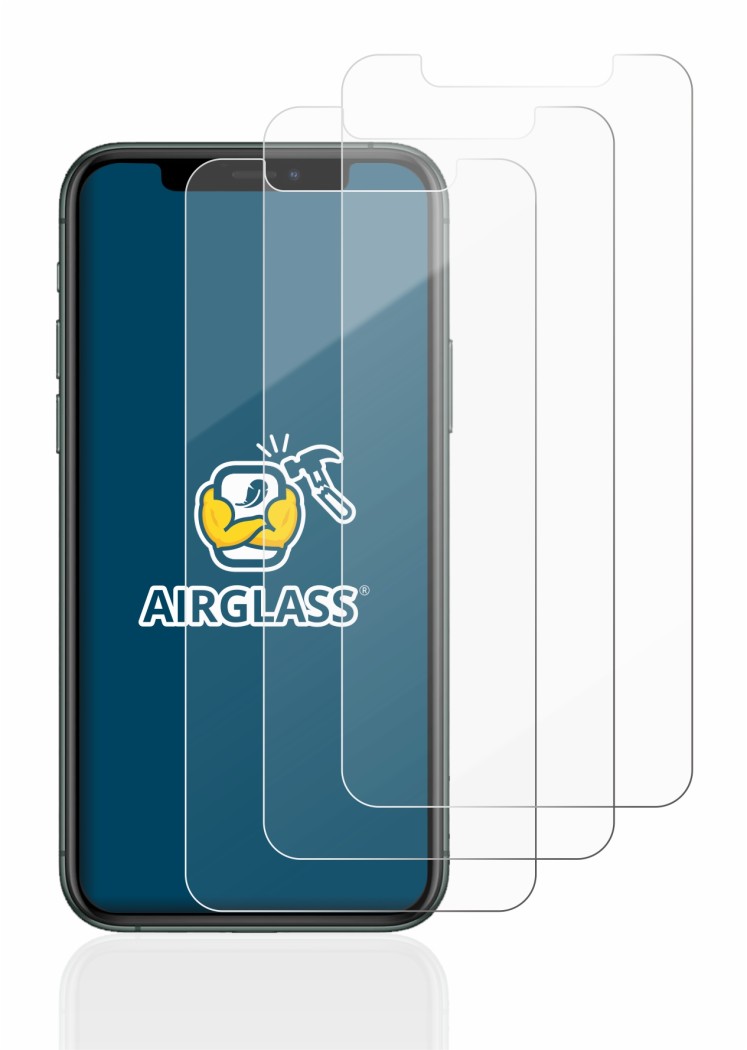 Image de l'appareil Apple iPhone 11 Pro avec une grande variété de protections d'écran.