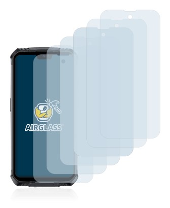 Immagine del dispositivo Doogee S59 Pro con un'ampia varietà di protezioni per lo schermo.