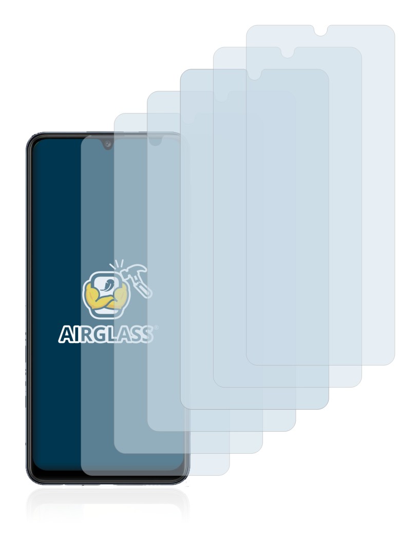 Imagen del dispositivo Samsung Galaxy M32 con una amplia variedad de protectores de pantalla.