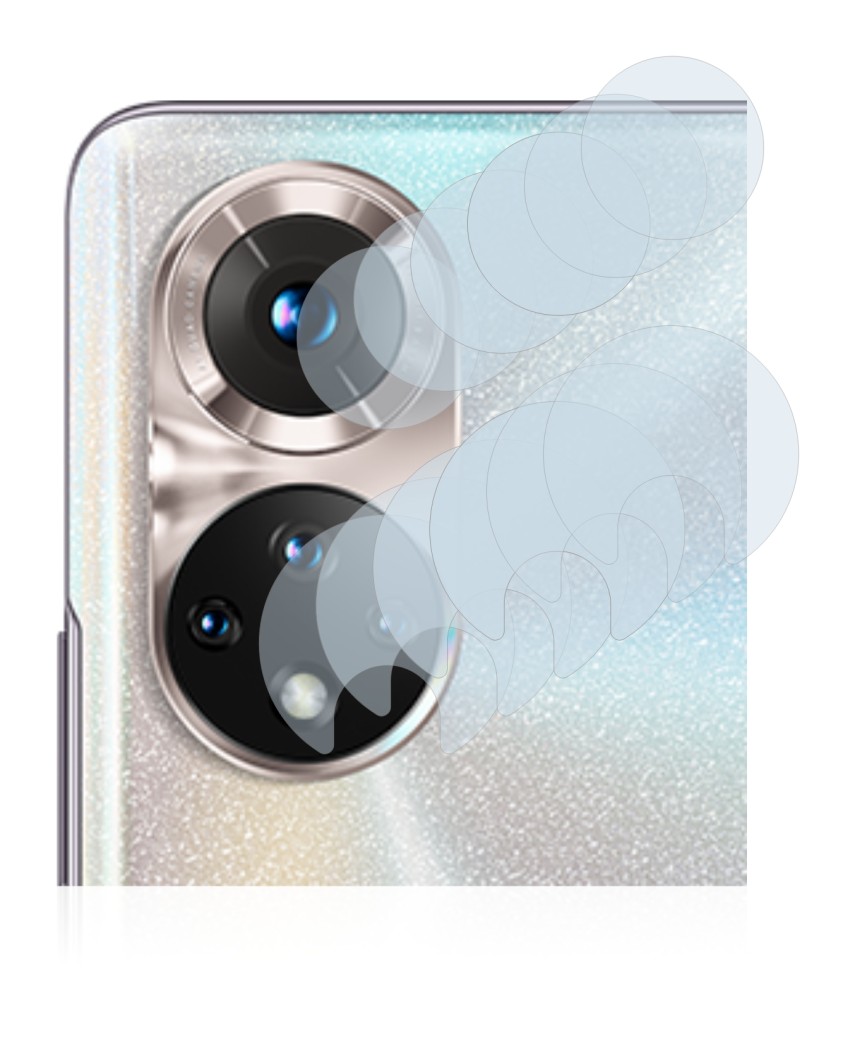 Abbildung des Geräts Honor 50 (NUR Kameraschutz) mit einer Vielzahl des Displayschutzes.