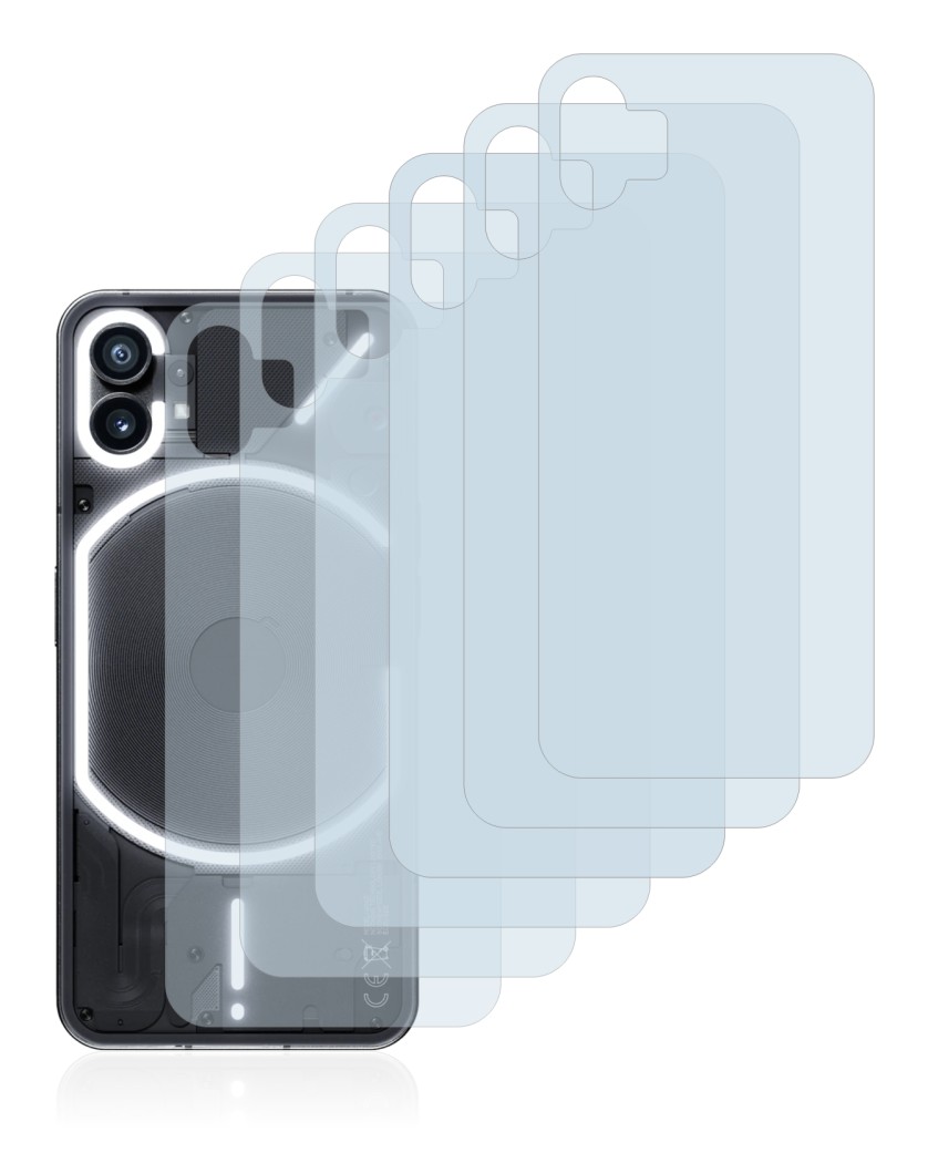 Image of the device Nothing Phone (1) (Back) with a wide variety of screen protectors.