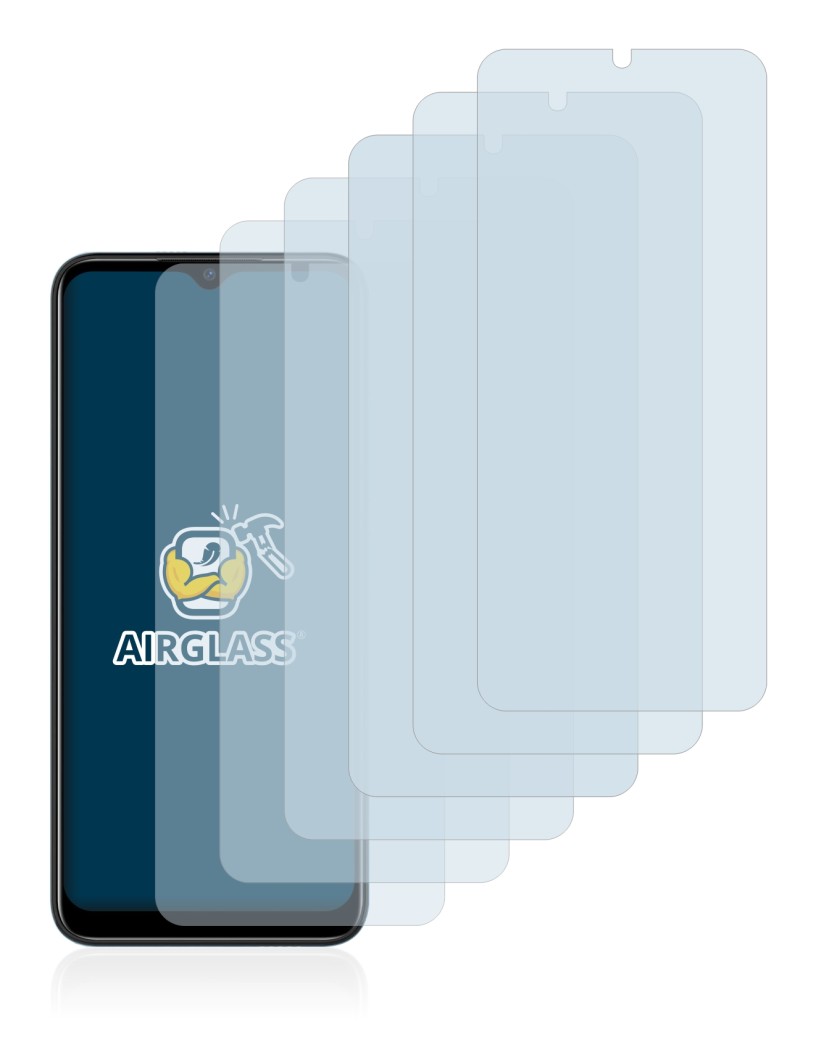 Imagen del dispositivo Doogee X98 Pro con una amplia variedad de protectores de pantalla.