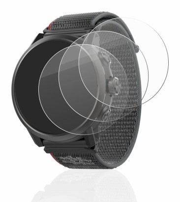 Image de l'appareil Coros Apex 2 avec une grande variété de protections d'écran.