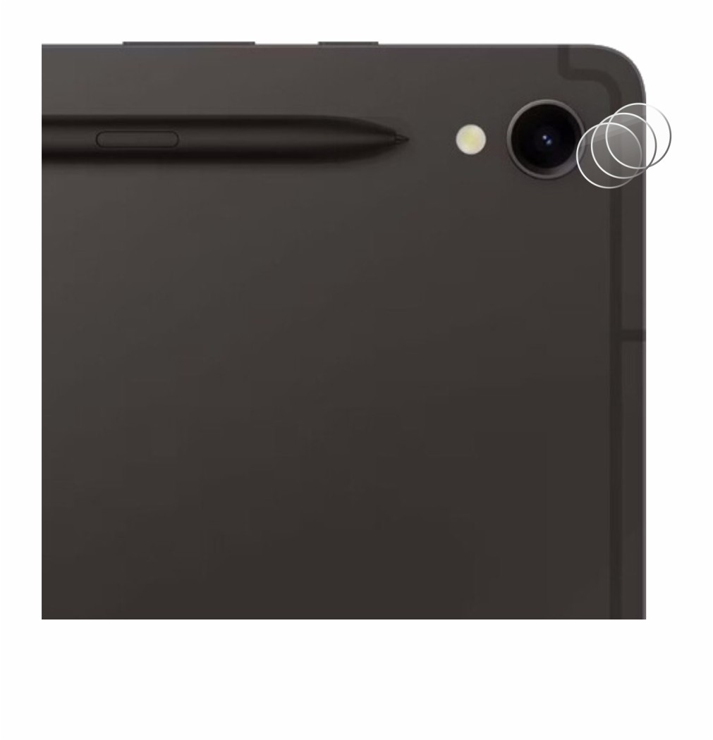 Image of the device Samsung Galaxy Tab S9 WiFi (ONLY Camera Lens) with a wide variety of screen protectors.