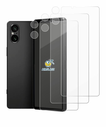 Imagen del dispositivo Sony Xperia 5 V (Frontal+Cámara) con una amplia variedad de protectores de pantalla.