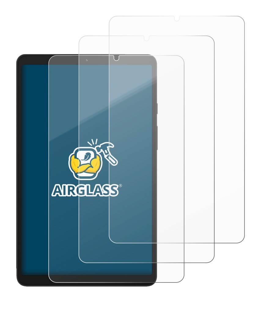 Abbildung des Geräts Samsung Galaxy Tab A9 WiFi mit einer Vielzahl des Displayschutzes.
