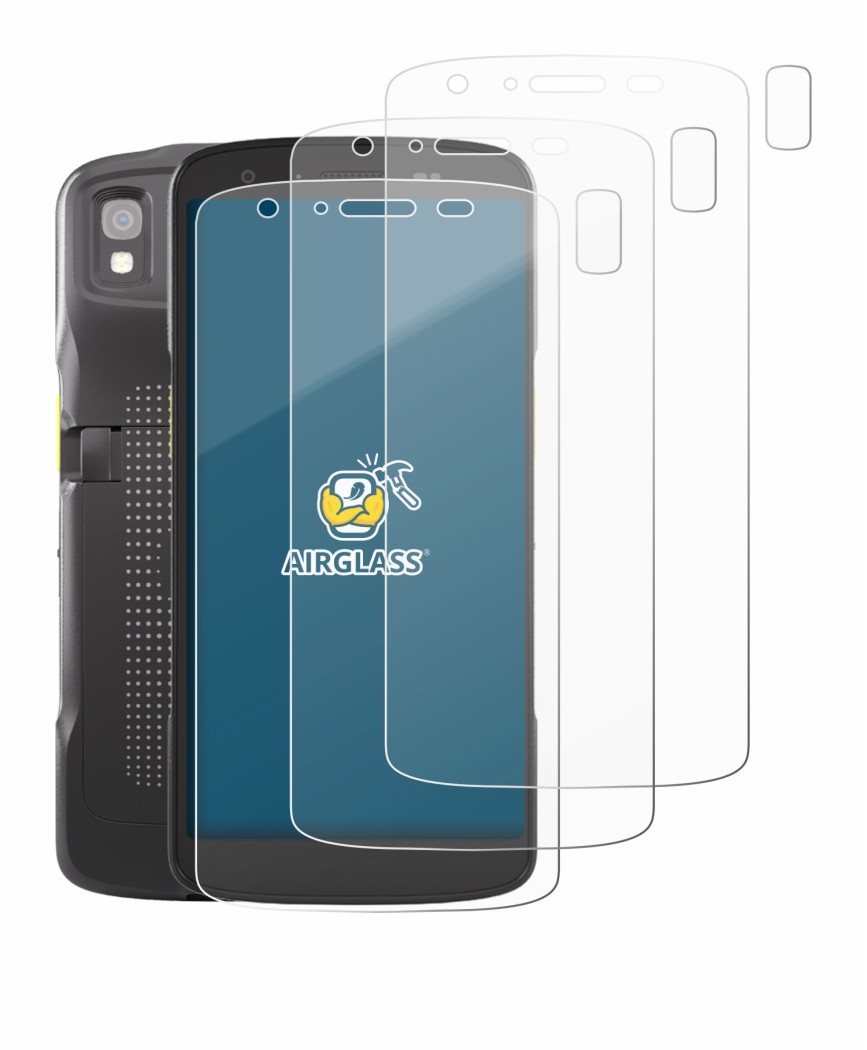 Image of the device Zebra TC22 (Front+Camera) with a wide variety of screen protectors.