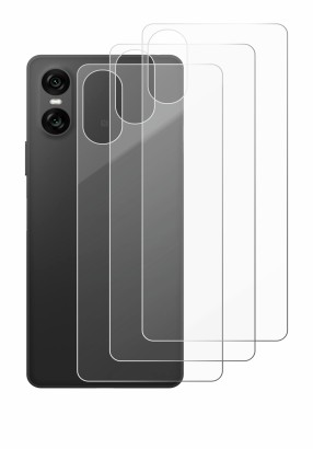 Image de l'appareil Sony Xperia 10 VI (Arrière) avec une grande variété de protections d'écran.