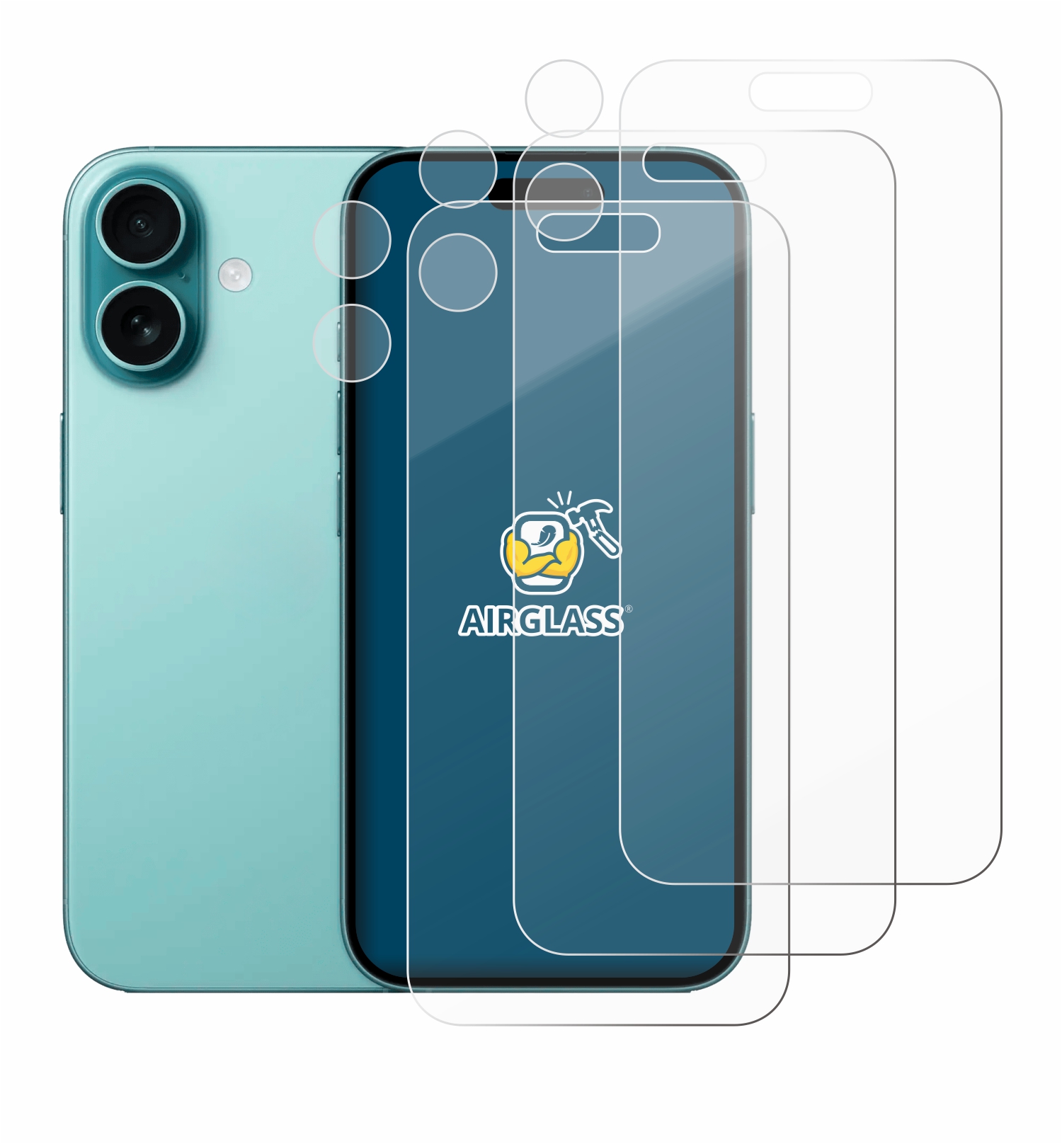 Schutz Glas Panzer Folie für Apple iPhone 11 12 13 14 15 16 Pro Max - Zdjęcie 9 z 15