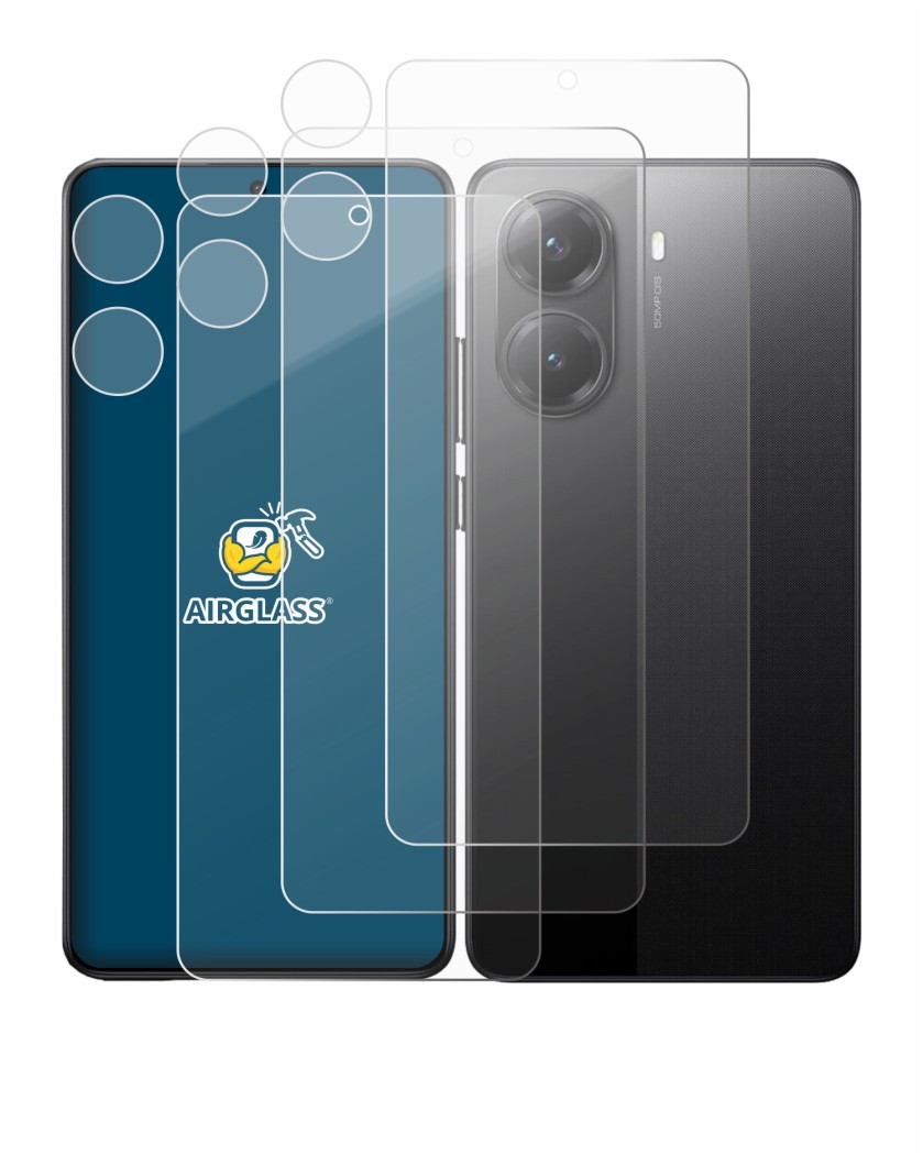 Image de l'appareil Xiaomi Poco X7 Pro (Avant+Caméra) avec une grande variété de protections d'écran.