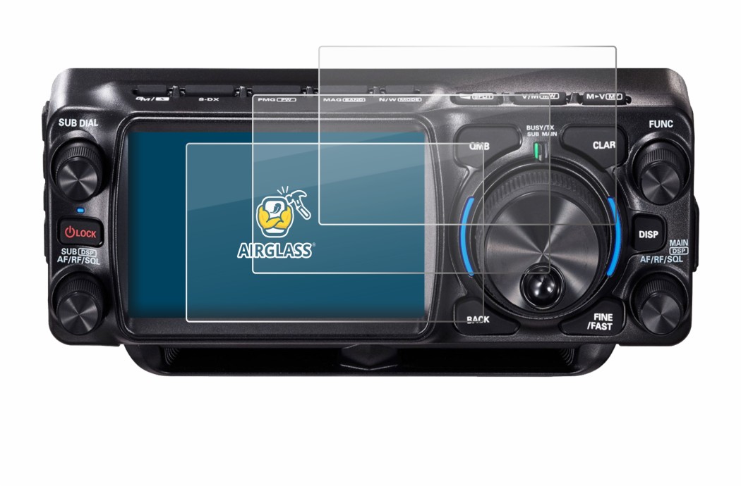 Image of the device Yaesu FTX-1 with a wide variety of screen protectors.