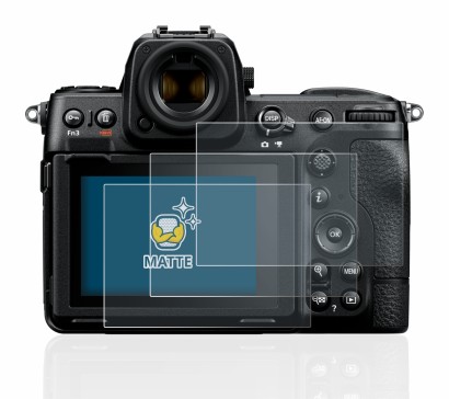 Abbildung des Geräts Nikon Z 8 mit einer Vielzahl des Displayschutzes.
