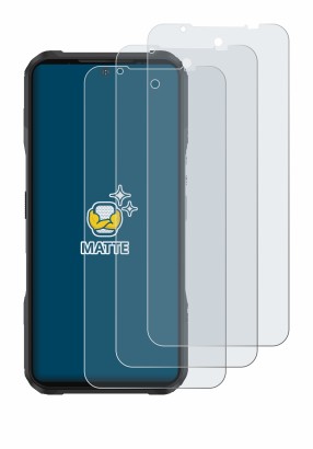 Abbildung des Geräts Doogee V20 mit einer Vielzahl des Displayschutzes.