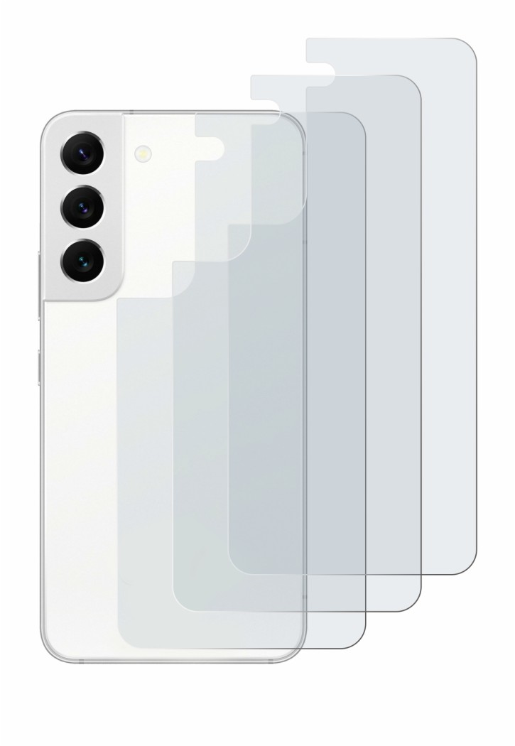 Immagine del dispositivo Samsung Galaxy S22 5G (Posteriore) con un'ampia varietà di protezioni per lo schermo.