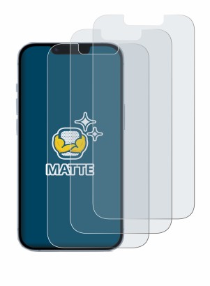 Image of the device Apple iPhone 14 with a wide variety of screen protectors.