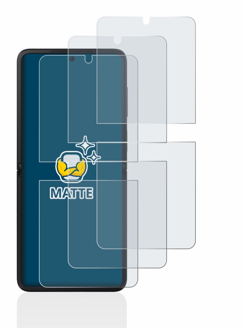 Image of the device Oppo Find N2 Flip with a wide variety of screen protectors.